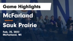 McFarland  vs Sauk Prairie  Game Highlights - Feb. 25, 2022