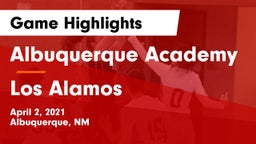 Albuquerque Academy  vs Los Alamos  Game Highlights - April 2, 2021