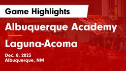 Albuquerque Academy  vs Laguna-Acoma  Game Highlights - Dec. 8, 2023