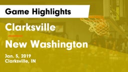 Clarksville  vs New Washington  Game Highlights - Jan. 5, 2019