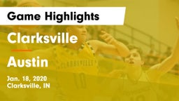 Clarksville  vs Austin  Game Highlights - Jan. 18, 2020