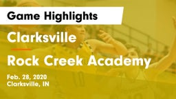 Clarksville  vs Rock Creek Academy  Game Highlights - Feb. 28, 2020