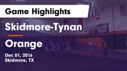 Skidmore-Tynan  vs Orange  Game Highlights - Dec 01, 2016