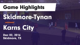 Skidmore-Tynan  vs Karns City  Game Highlights - Dec 02, 2016