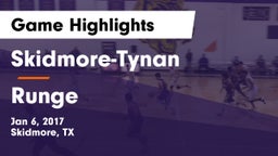 Skidmore-Tynan  vs Runge Game Highlights - Jan 6, 2017