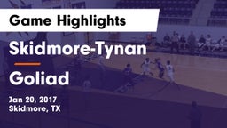 Skidmore-Tynan  vs Goliad  Game Highlights - Jan 20, 2017
