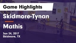 Skidmore-Tynan  vs Mathis  Game Highlights - Jan 24, 2017