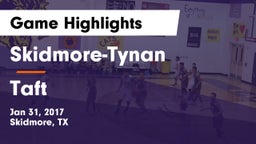 Skidmore-Tynan  vs Taft  Game Highlights - Jan 31, 2017