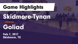 Skidmore-Tynan  vs Goliad  Game Highlights - Feb 7, 2017