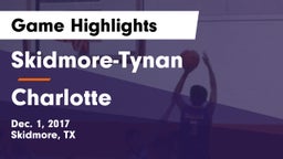Skidmore-Tynan  vs Charlotte  Game Highlights - Dec. 1, 2017