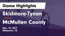 Skidmore-Tynan  vs McMullen County  Game Highlights - Dec. 15, 2017