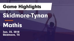 Skidmore-Tynan  vs Mathis  Game Highlights - Jan. 23, 2018