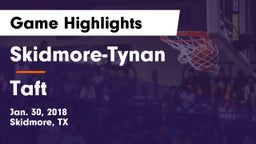 Skidmore-Tynan  vs Taft  Game Highlights - Jan. 30, 2018