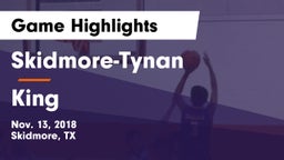 Skidmore-Tynan  vs King  Game Highlights - Nov. 13, 2018