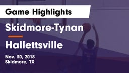 Skidmore-Tynan  vs Hallettsville  Game Highlights - Nov. 30, 2018