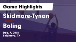 Skidmore-Tynan  vs Boling  Game Highlights - Dec. 7, 2018