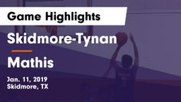 Skidmore-Tynan  vs Mathis  Game Highlights - Jan. 11, 2019