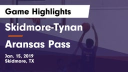 Skidmore-Tynan  vs Aransas Pass  Game Highlights - Jan. 15, 2019