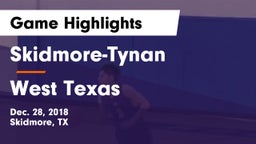 Skidmore-Tynan  vs West Texas  Game Highlights - Dec. 28, 2018