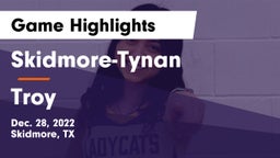Skidmore-Tynan  vs Troy  Game Highlights - Dec. 28, 2022