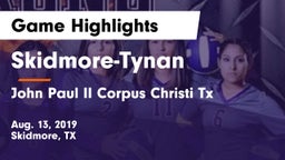 Skidmore-Tynan  vs John Paul II  Corpus Christi Tx Game Highlights - Aug. 13, 2019