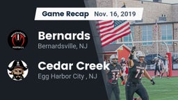Recap: Bernards  vs. Cedar Creek  2019