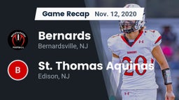 Recap: Bernards  vs. St. Thomas Aquinas 2020