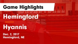 Hemingford  vs Hyannis Game Highlights - Dec. 2, 2017