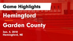 Hemingford  vs Garden County Game Highlights - Jan. 4, 2018