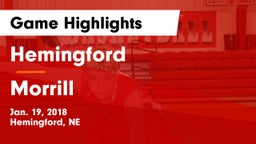 Hemingford  vs Morrill  Game Highlights - Jan. 19, 2018