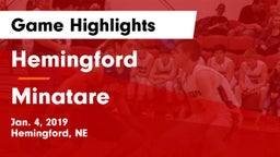 Hemingford  vs Minatare Game Highlights - Jan. 4, 2019
