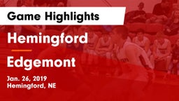 Hemingford  vs Edgemont Game Highlights - Jan. 26, 2019