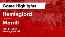 Hemingford  vs Morrill  Game Highlights - Jan. 31, 2019