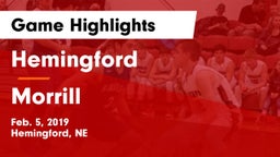 Hemingford  vs Morrill  Game Highlights - Feb. 5, 2019