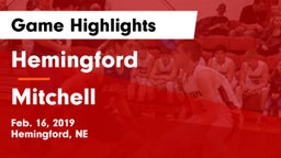 Hemingford  vs Mitchell Game Highlights - Feb. 16, 2019