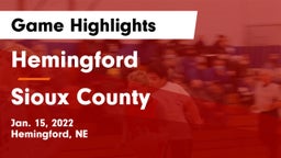 Hemingford  vs Sioux County Game Highlights - Jan. 15, 2022