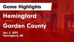 Hemingford  vs Garden County  Game Highlights - Jan. 5, 2023