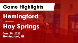 Hemingford  vs Hay Springs  Game Highlights - Jan. 30, 2023