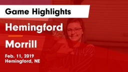 Hemingford  vs Morrill  Game Highlights - Feb. 11, 2019