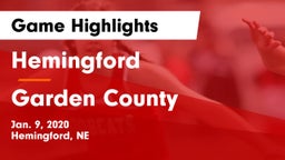 Hemingford  vs Garden County Game Highlights - Jan. 9, 2020