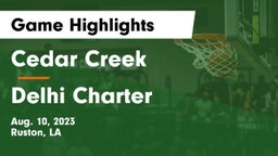 Cedar Creek  vs Delhi Charter  Game Highlights - Aug. 10, 2023