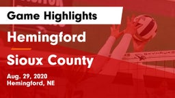 Hemingford  vs Sioux County Game Highlights - Aug. 29, 2020