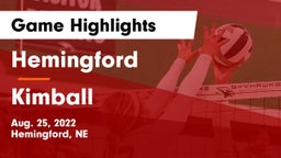 Hemingford  vs Kimball  Game Highlights - Aug. 25, 2022