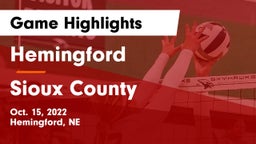 Hemingford  vs Sioux County Game Highlights - Oct. 15, 2022