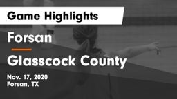 Forsan  vs Glasscock County Game Highlights - Nov. 17, 2020