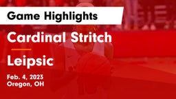 Cardinal Stritch  vs Leipsic  Game Highlights - Feb. 4, 2023