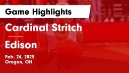 Cardinal Stritch  vs Edison  Game Highlights - Feb. 24, 2023