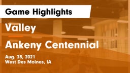 Valley  vs Ankeny Centennial  Game Highlights - Aug. 28, 2021