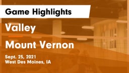 Valley  vs Mount Vernon  Game Highlights - Sept. 25, 2021
