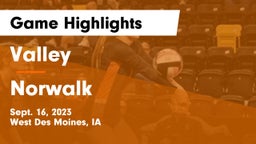 Valley  vs Norwalk  Game Highlights - Sept. 16, 2023